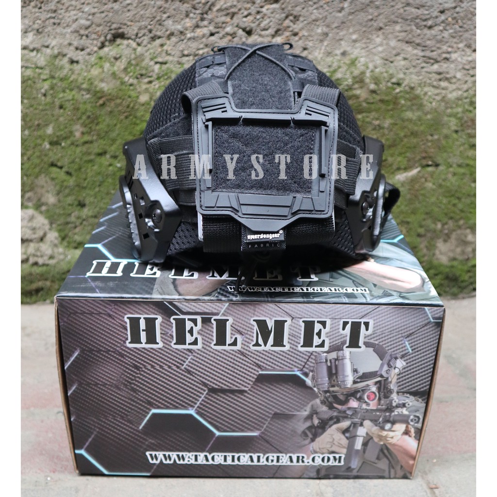 BP helm tactical mich 2001 hitam full cover