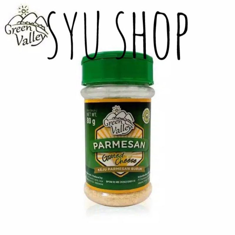 

Green valley grated parmesan cheese 80 gr keju parmesan