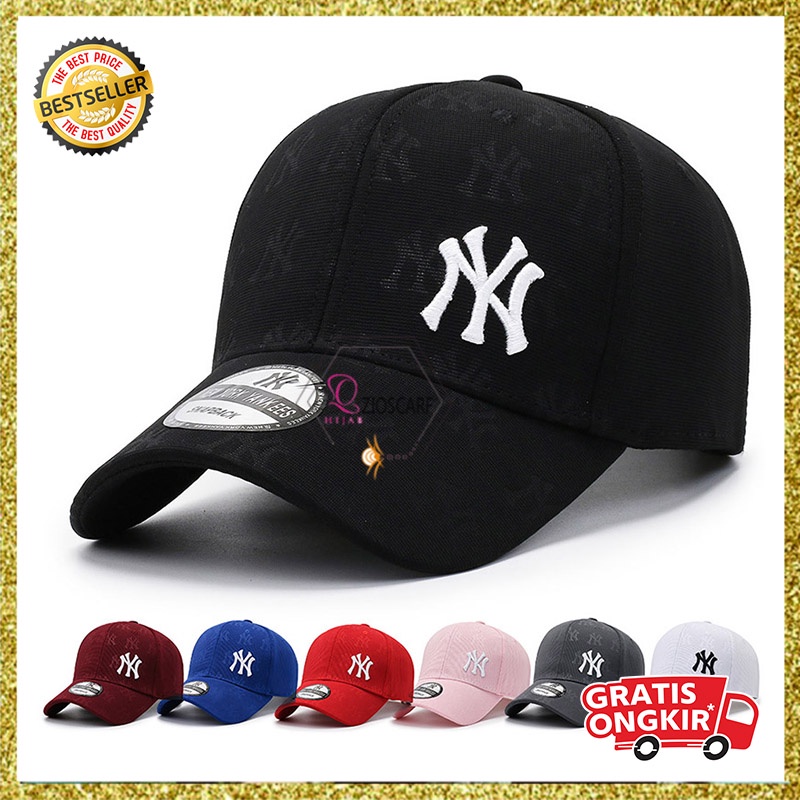 Topi Pria Wanita Baseball Distro Bordir NY Yankess Hat Fashion Korean Style kualitas bahan import BSAG