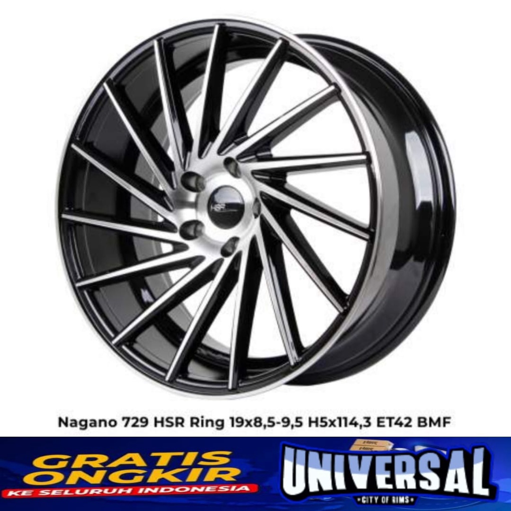 Velg Mobil Ring 19 Hsr Wheel Nagano R19 Pelek Vossen Cvt Untuk Rx8 Cx5 Cx9