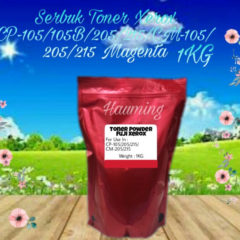 Serbuk Toner Fuji Xerox CP105 CP205 CP105B CP215W CM205 CM215 CM205B CM215FW Magenta 1kg