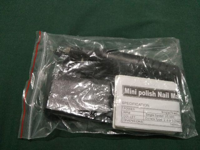 Mesin Mini Grinder Grafir Bor Potong Gerinda Ukir + Adaptor Dc + Mata