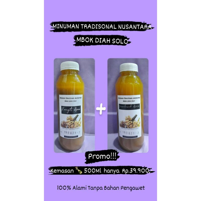 

Jamu Mbok Diah Asli Solo ngadain Promo 39900 dapat 2 ukuran 500ml