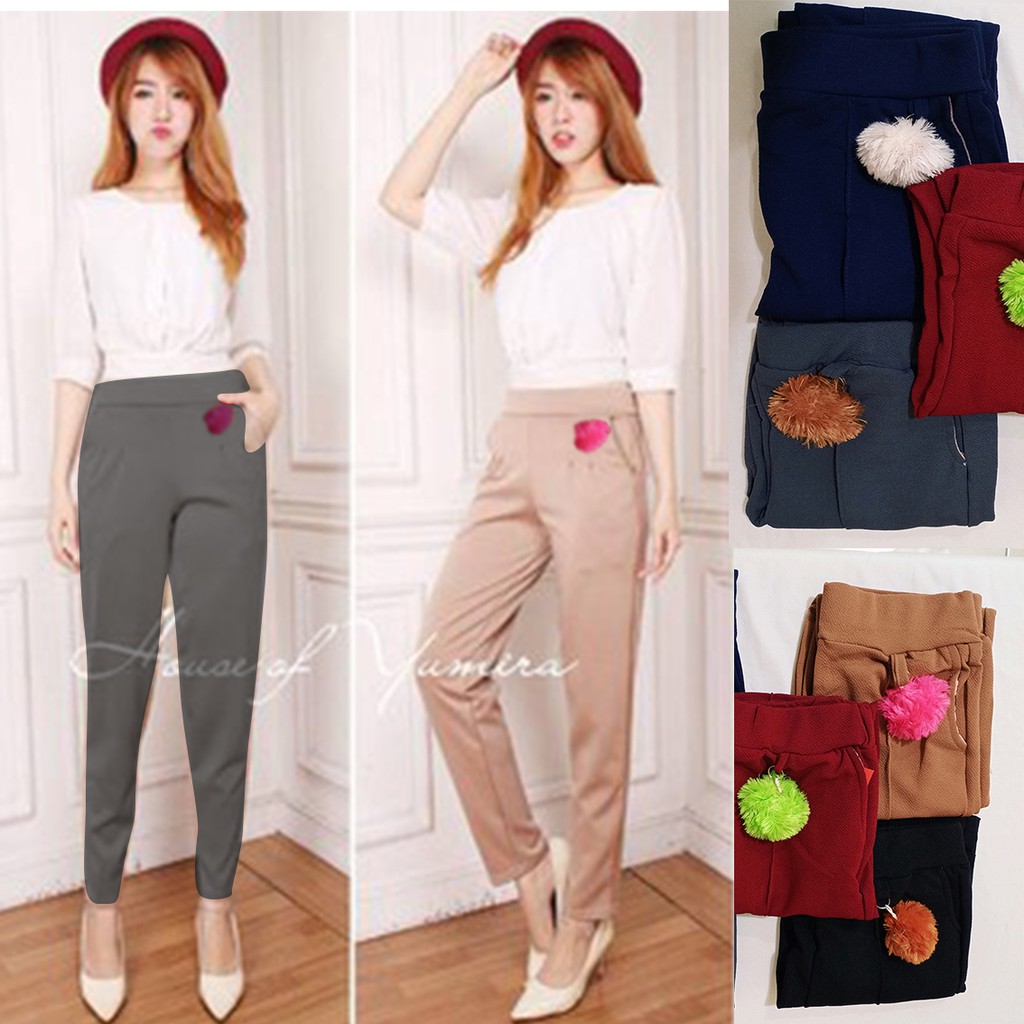 FORTUNA FASHION NEW BAGY PANTS //BAGY PANTS POM POM