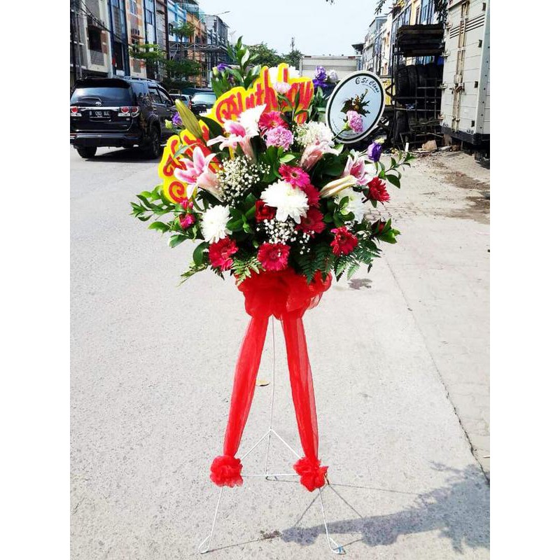 Karangan Bunga Standing Flower Wedding