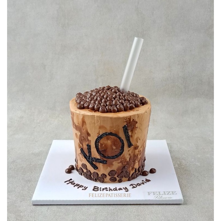 

Birthday Cake bubble tea drink kue ulang tahun