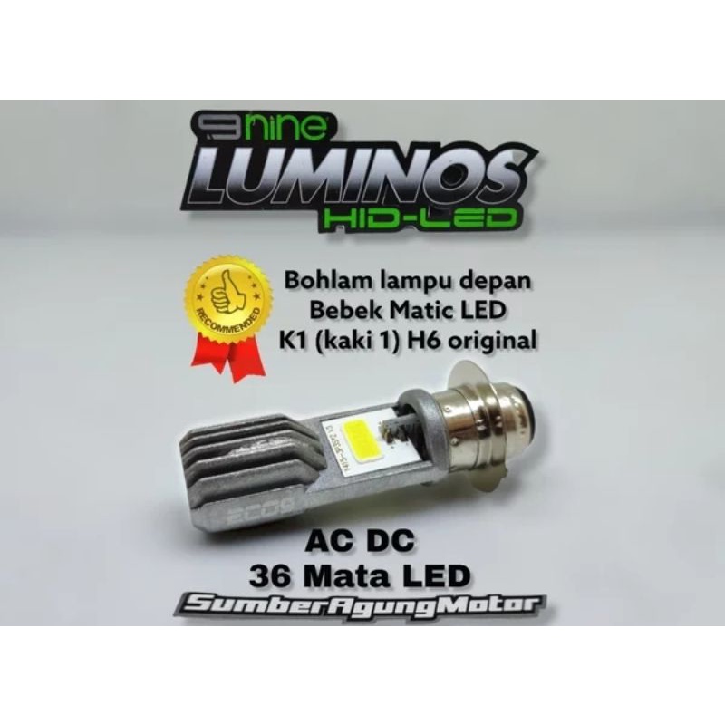 Paket lampu motor led H6 dan converter DC merk lampu  sisi