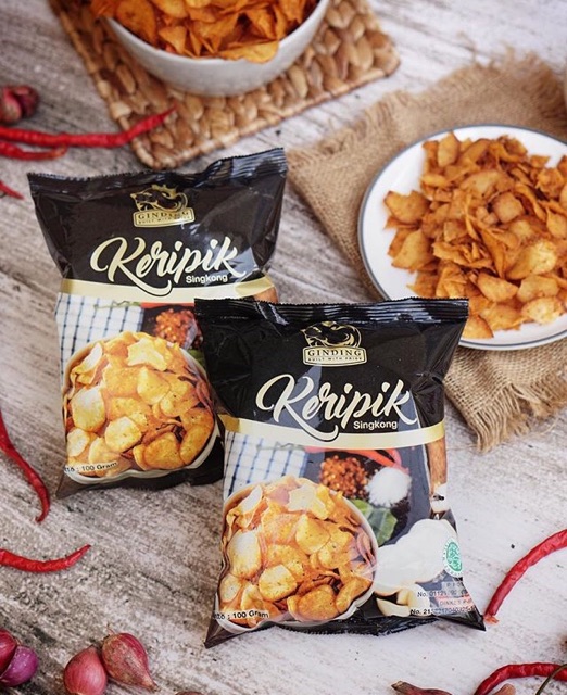 Keripik Singkong Ginding Extra Pedas Khas Bandung (100gr)