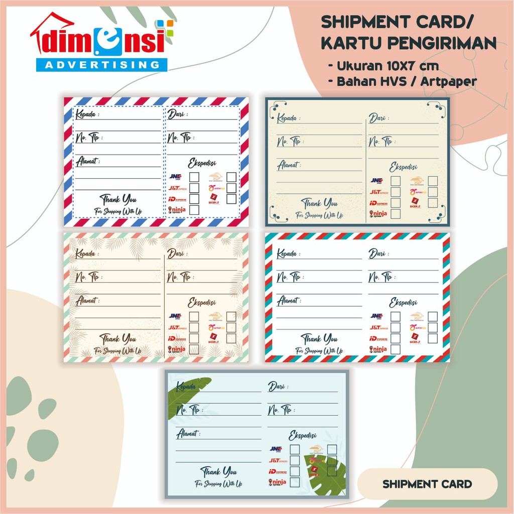 

LABEL PENGIRIMAN OLSHOP / LABEL PENGIRIMAN MURAH (MINIMAL 50 PCS)