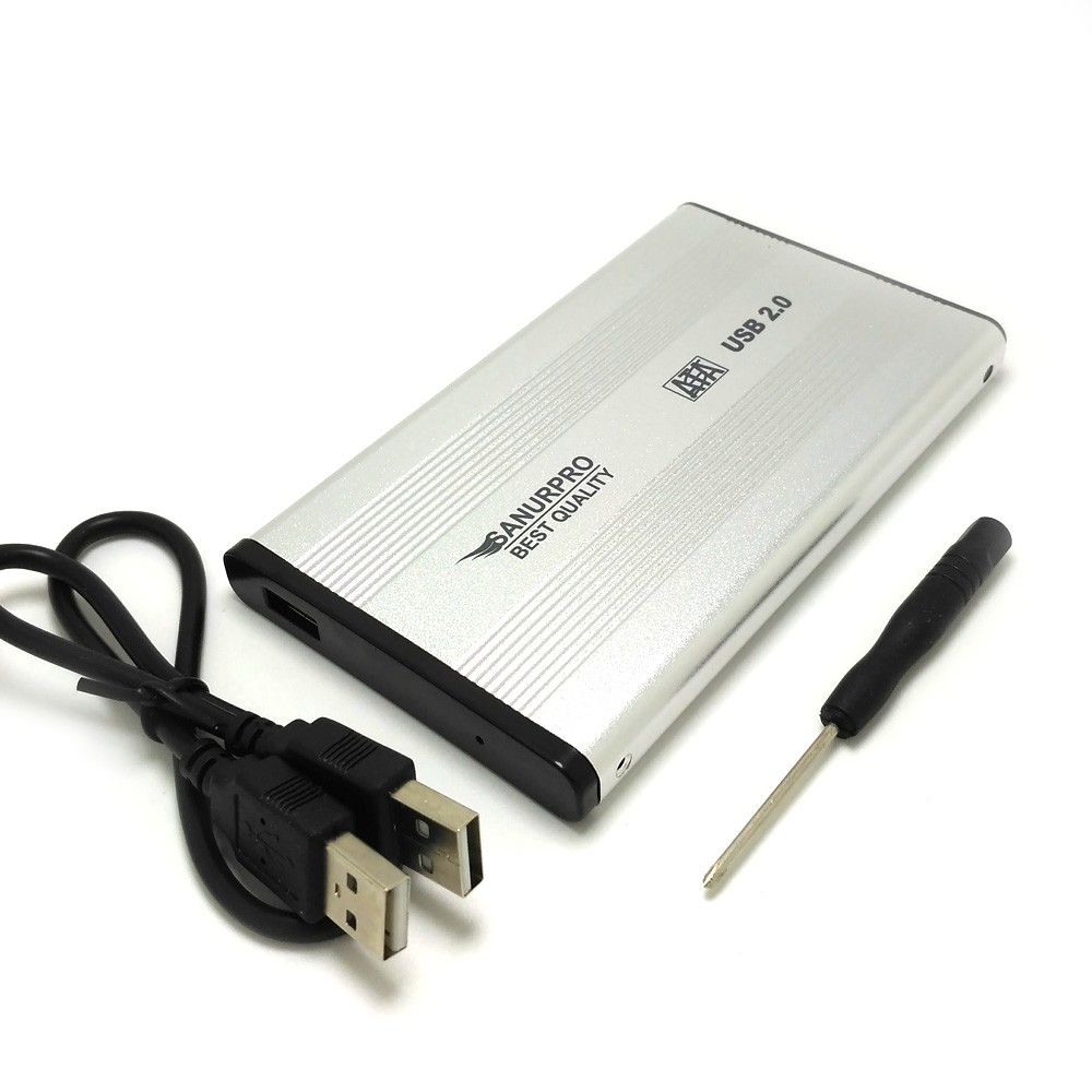 SanurPro 2.5 Inch HDD External Case SATA USB 2.0