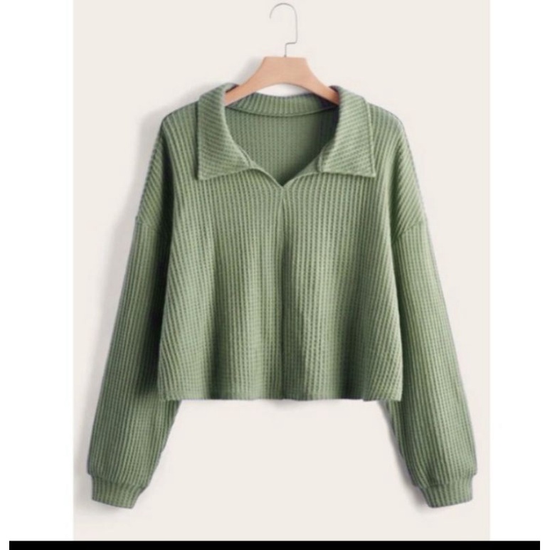 krop Blouse KERAH Rajut