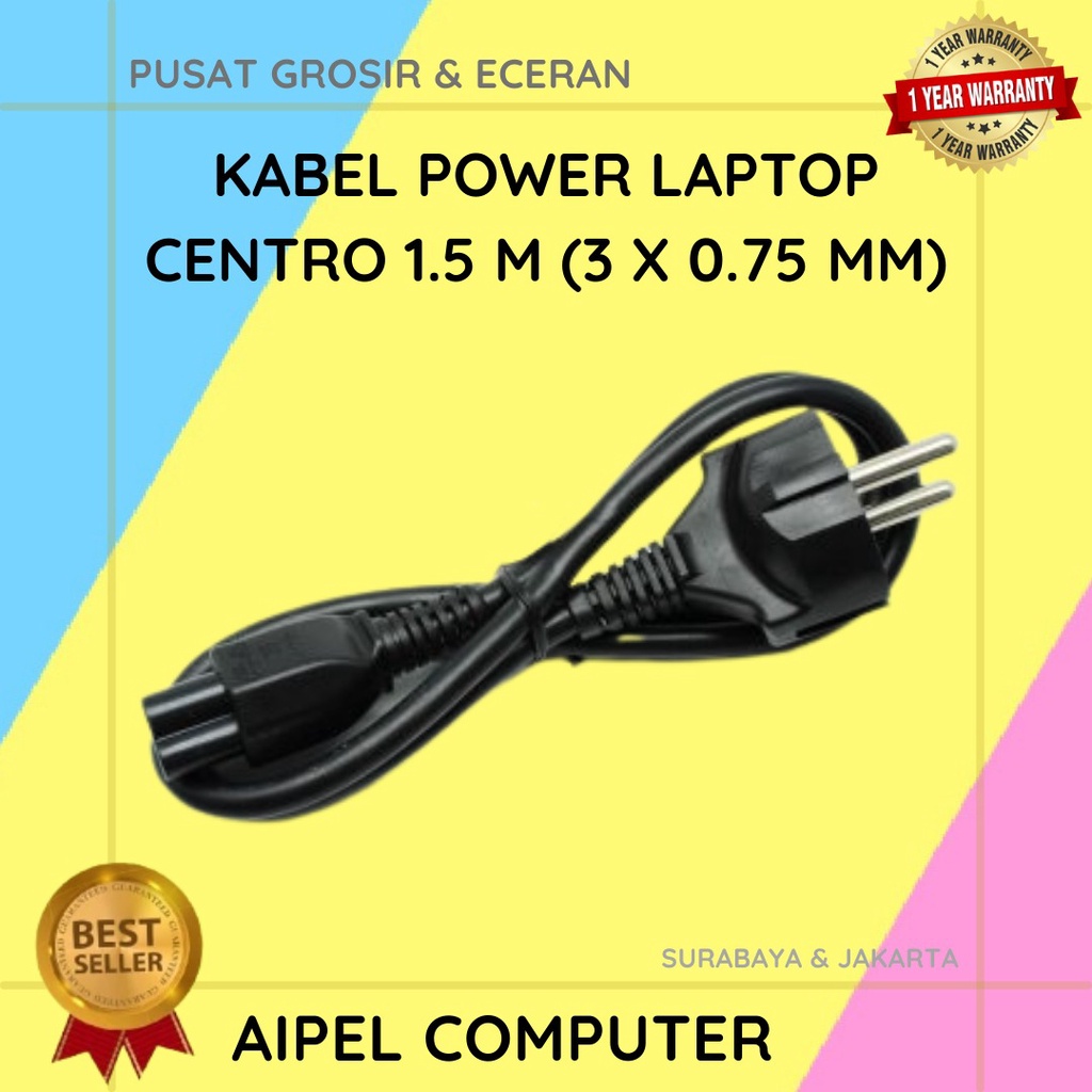 KPL3C15 | KABEL POWER LAPTOP CENTRO 1.5 M (3 X 0.75 MM)