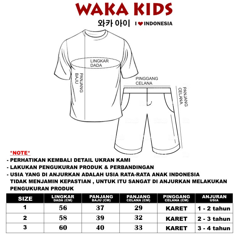 Wakakids Baju Anak Laki Laki Usia 1 - 4 Tahun Motif Truck Driver Setelan Celana Jeans Horton 2068-7