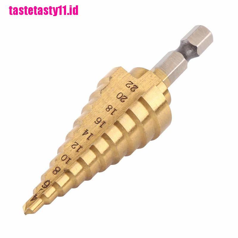 Taty Mata Bor Pagoda Hss Hex Titanium 4-22mm Untuk Melubangi Baja