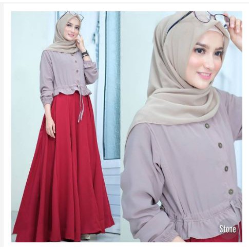 Anjani Dress | Fashion Muslim Terbaru | Baju Gamis Wanita Termurah