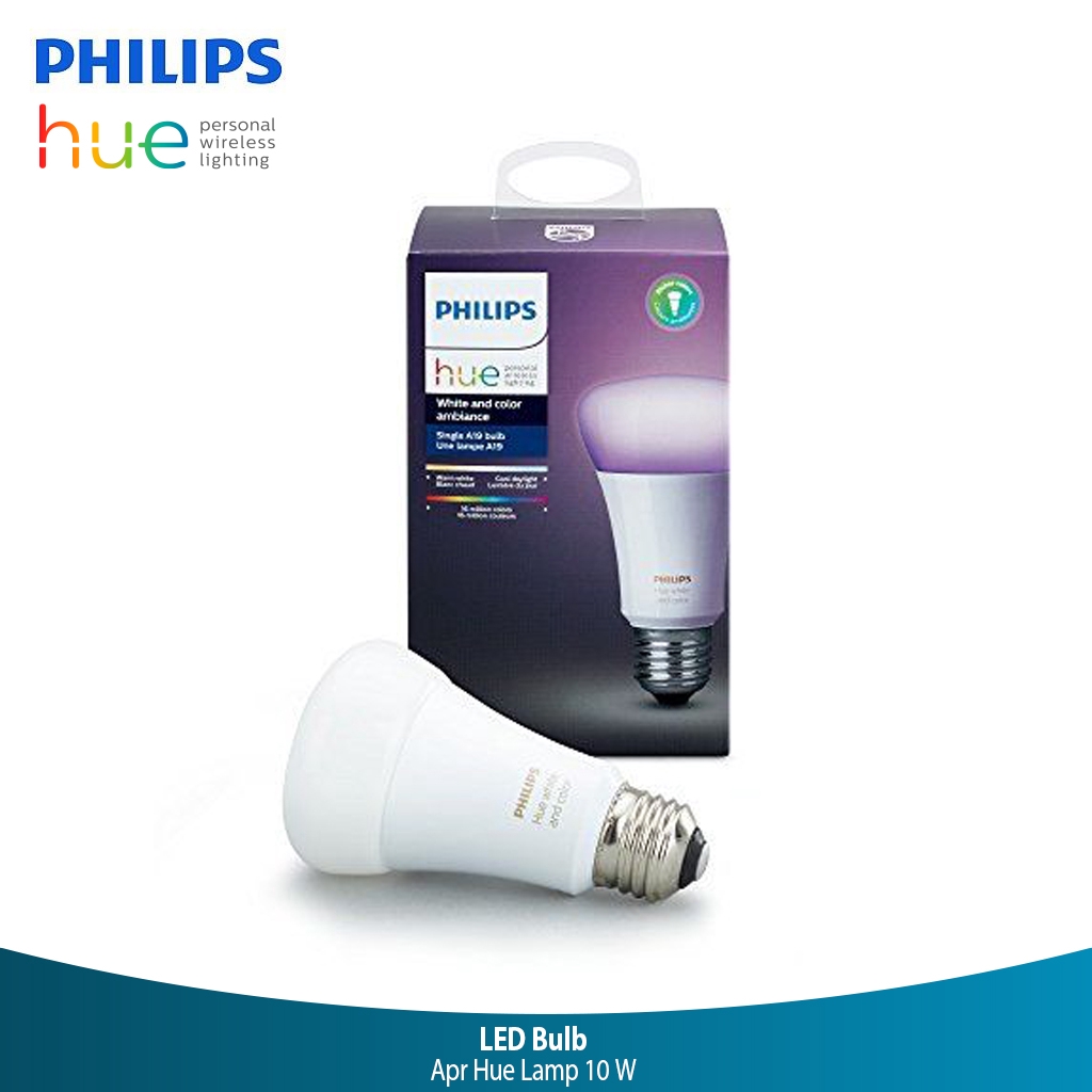 Philips APR HUE 10 Watt - Lampu Bohlam LED Pintar 16 Juta Warna