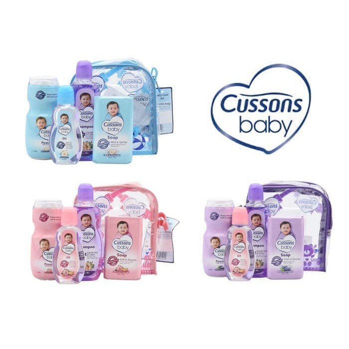 CUSSON BABY Mini Bag Gift Set | Paket Hadiah Mandi Cusson Baby | Perlengkapan Mandi Bayi Cusson Baby