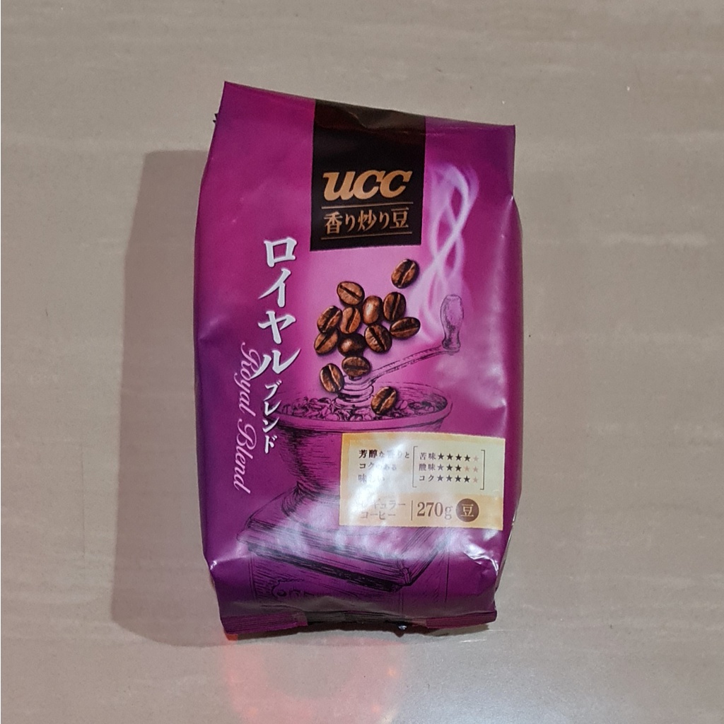 UCC Aroma Roasted Coffee Beans Royal Blend 270 Gram