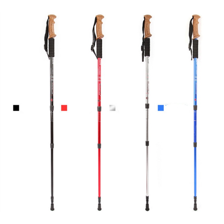 AOTU Tongkat Hiking Trekking Alpenstocks Pole Telescopic - 7075