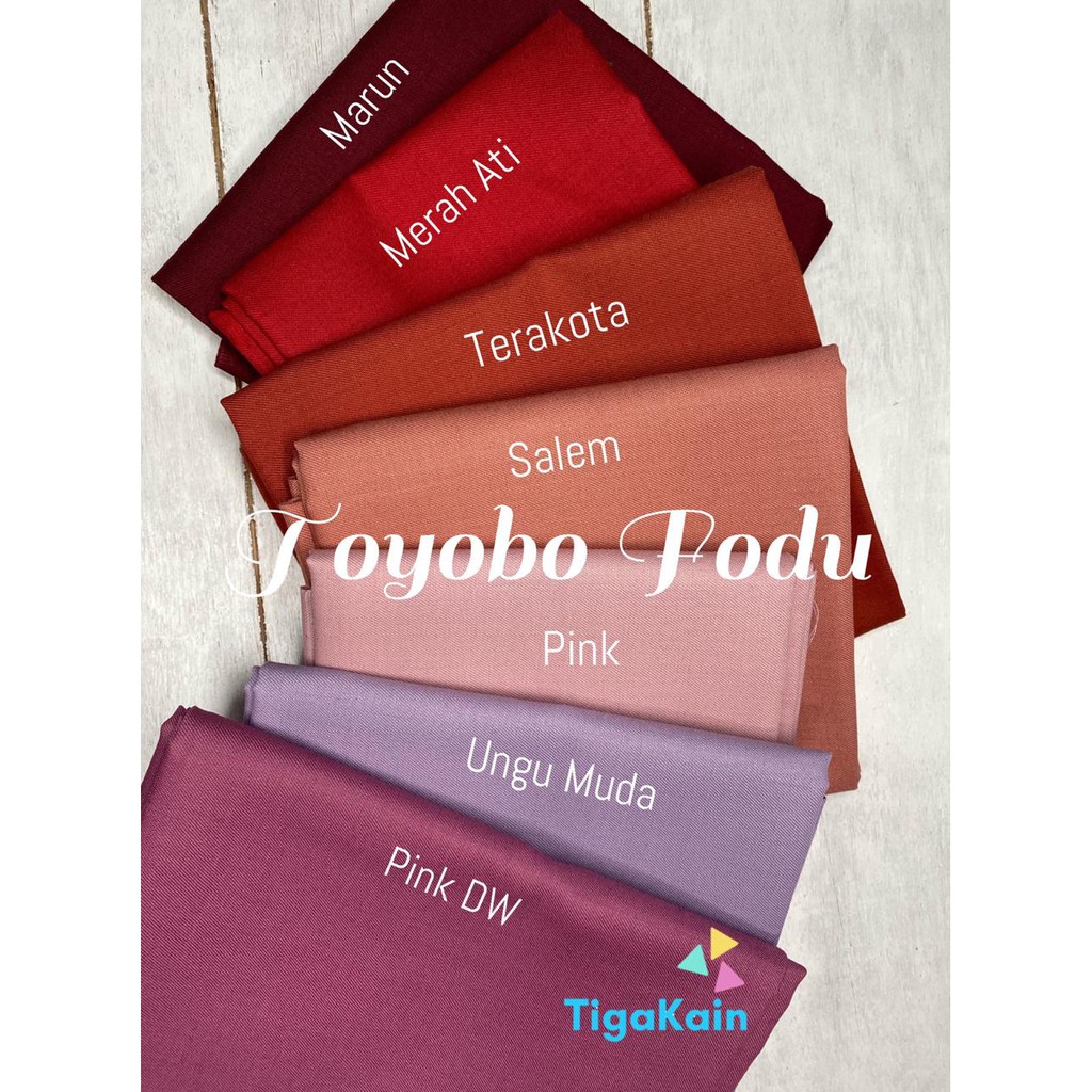 0,5 Meter Kain Katun Toyobo Fodu Original Import Silky