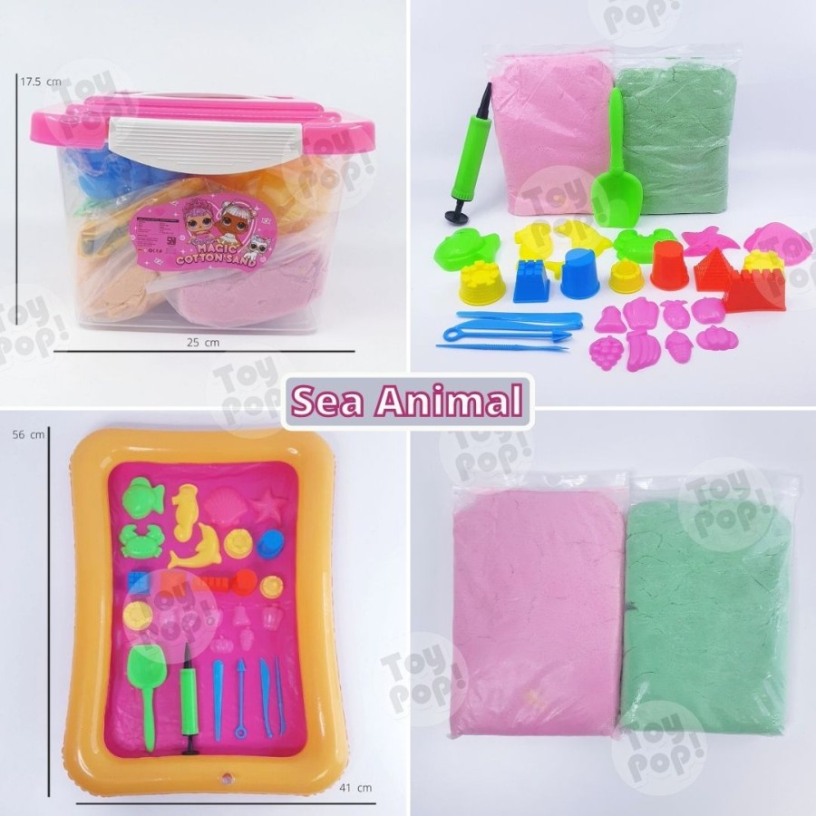 PROMO!! Mainan Anak Paket Pasir Ajaib Kinetik 1 kg - Box Alas Pompa Cetakan - Pasir Kinetik Istimewa 1 KG Pasir Ajaib Mainan Edukasi Import - Mainan Pasir Kinetik Set - Pasir Ajaib 1kg SNI - Refill Pasir Kinetik 1Kg / Magic Sand 1000gr Refill Pasir Mainan