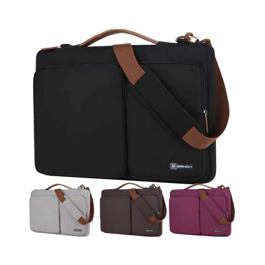 Tas Laptop / Macbook BRINCH Black Executive Bag 15 - 15.6 inch