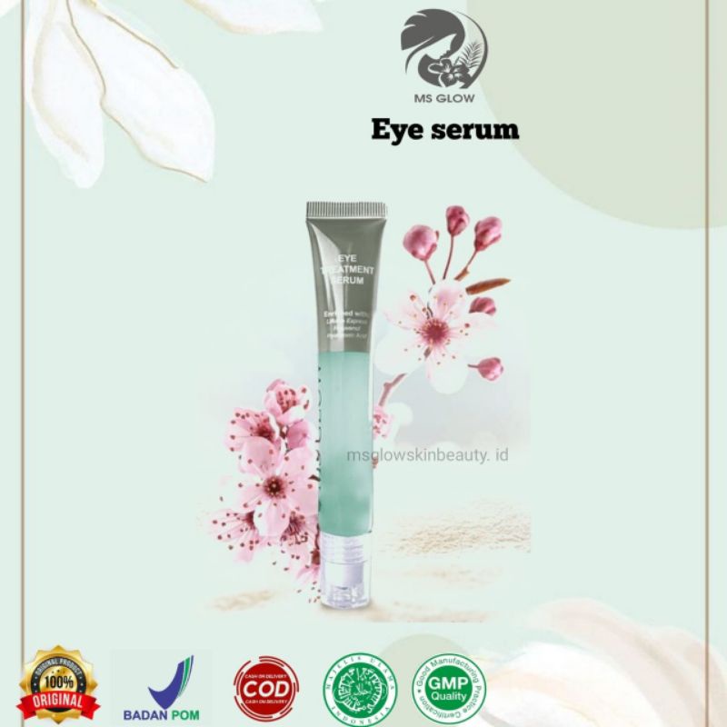 MS GLOW EYE DARK CIRCLE CREAM ORIGINAL / PENGHILANG KANTUNG MATA PANDA / SERUM MATA