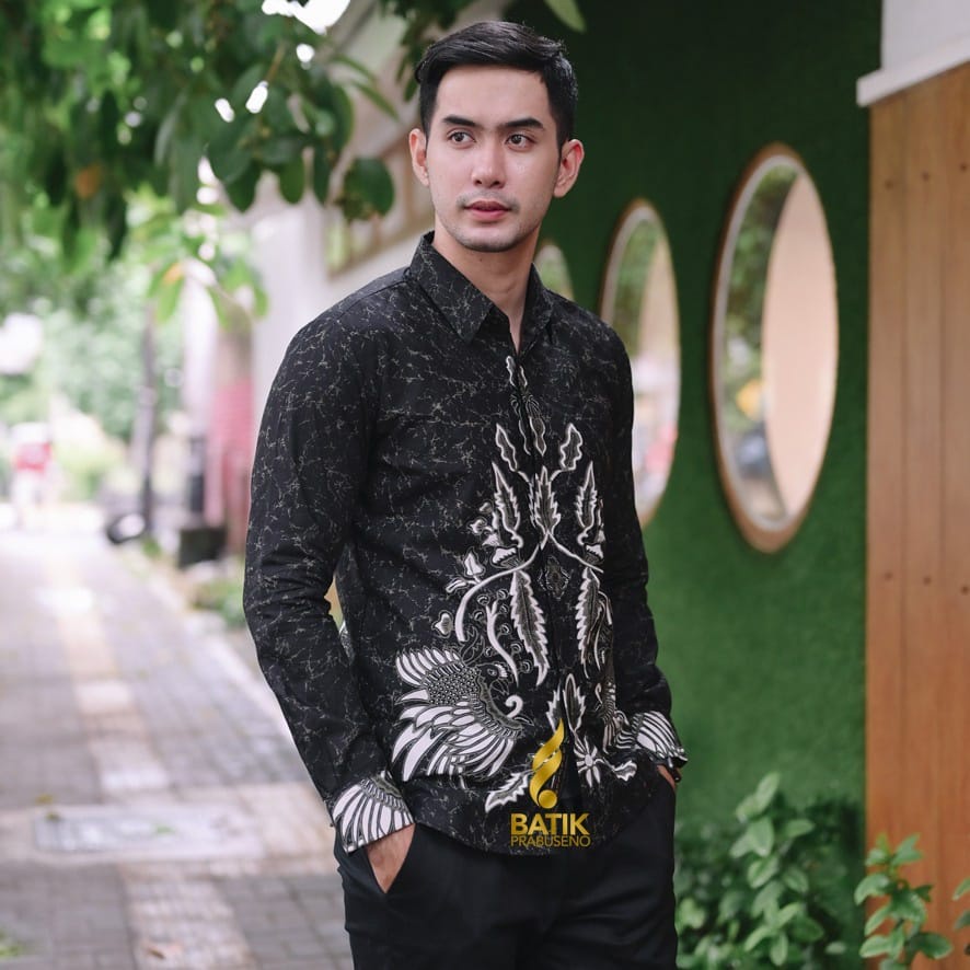 Kemeja Batik Pria Cowok Laki Laki Slimfit Full Lapis Furing Lengan Panjang Lengan Pendek 41