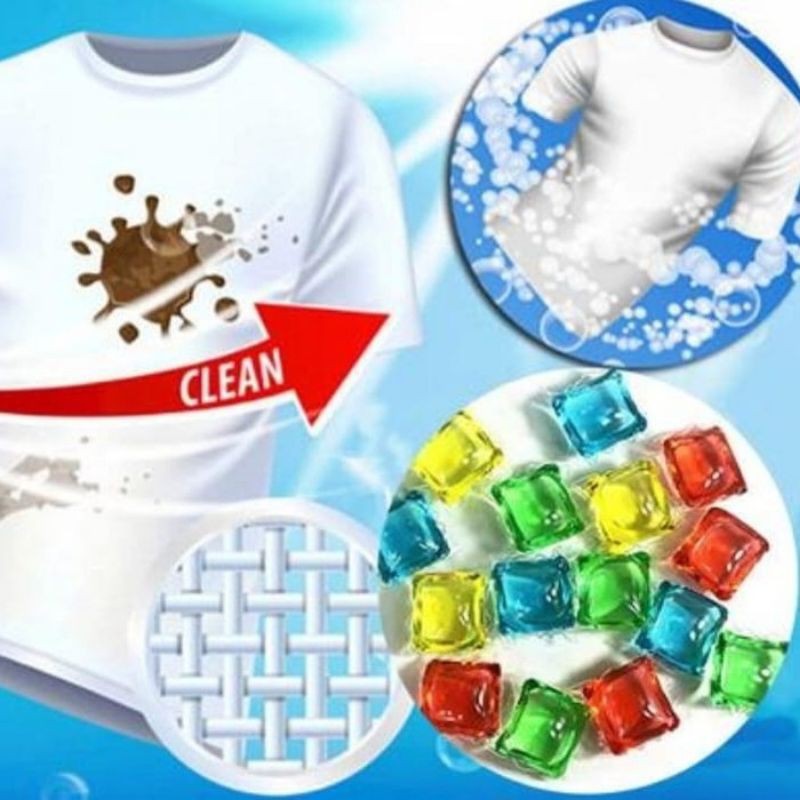 LAUNDRY DETERGENT GEL BALL / SABUN CUCI BAJU ANTISEPTIK / DETERJEN LAUNDRY GELL