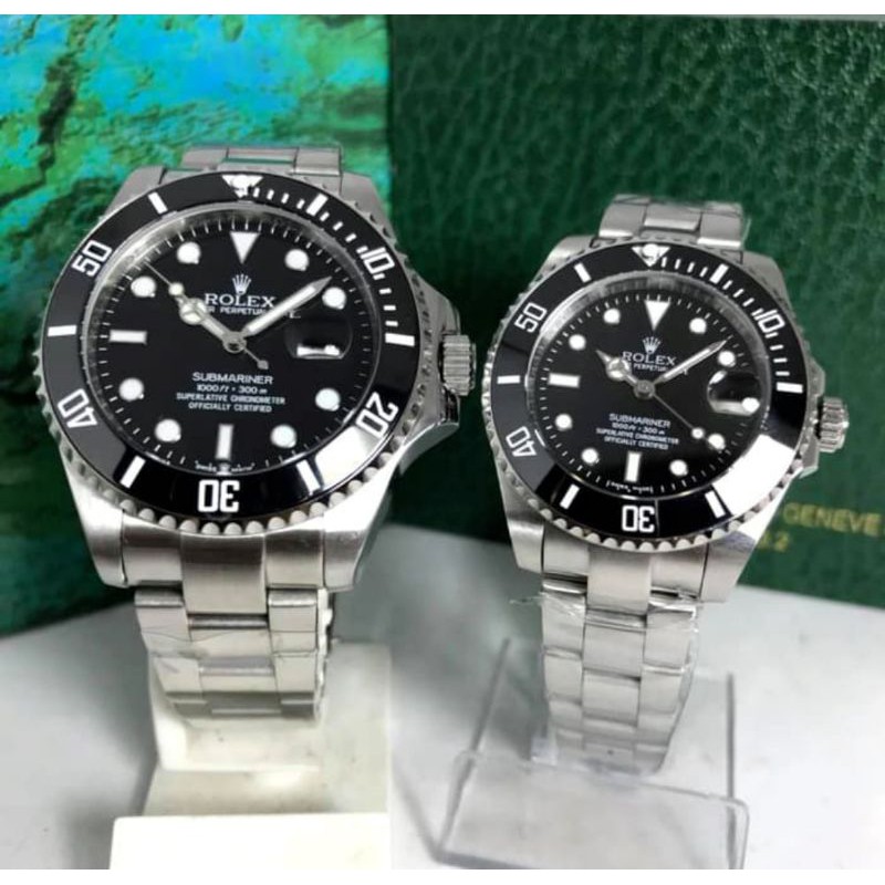 GROSIR JAM TANGAN ROLEX COUPLE TANGGAL AKTIF