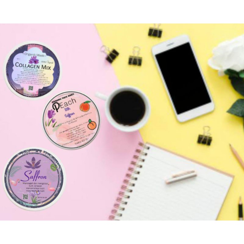 MASKER ORGANIK QUEEN /MASKER PETAL ORGANIK /MASKER SAFFRON HARGA RESELLER