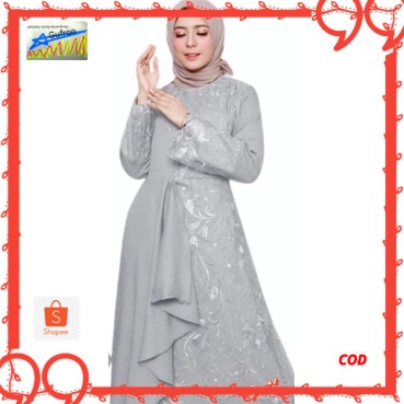 zolana dress / gamis brukat indahlia