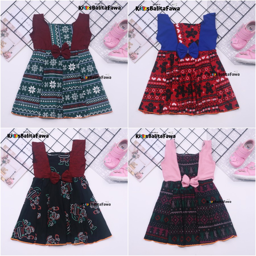 Dress Clairine uk 3-4 Tahun / Baju Anak Perempuan Dres Yukensi Adem Pakaian Pesta Gaun Murah