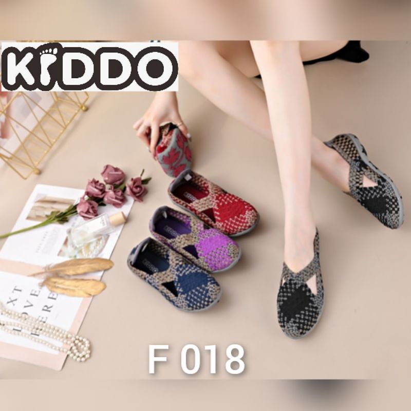 Sepatu Rajut KIDDO F018 Flat ORIGINAL