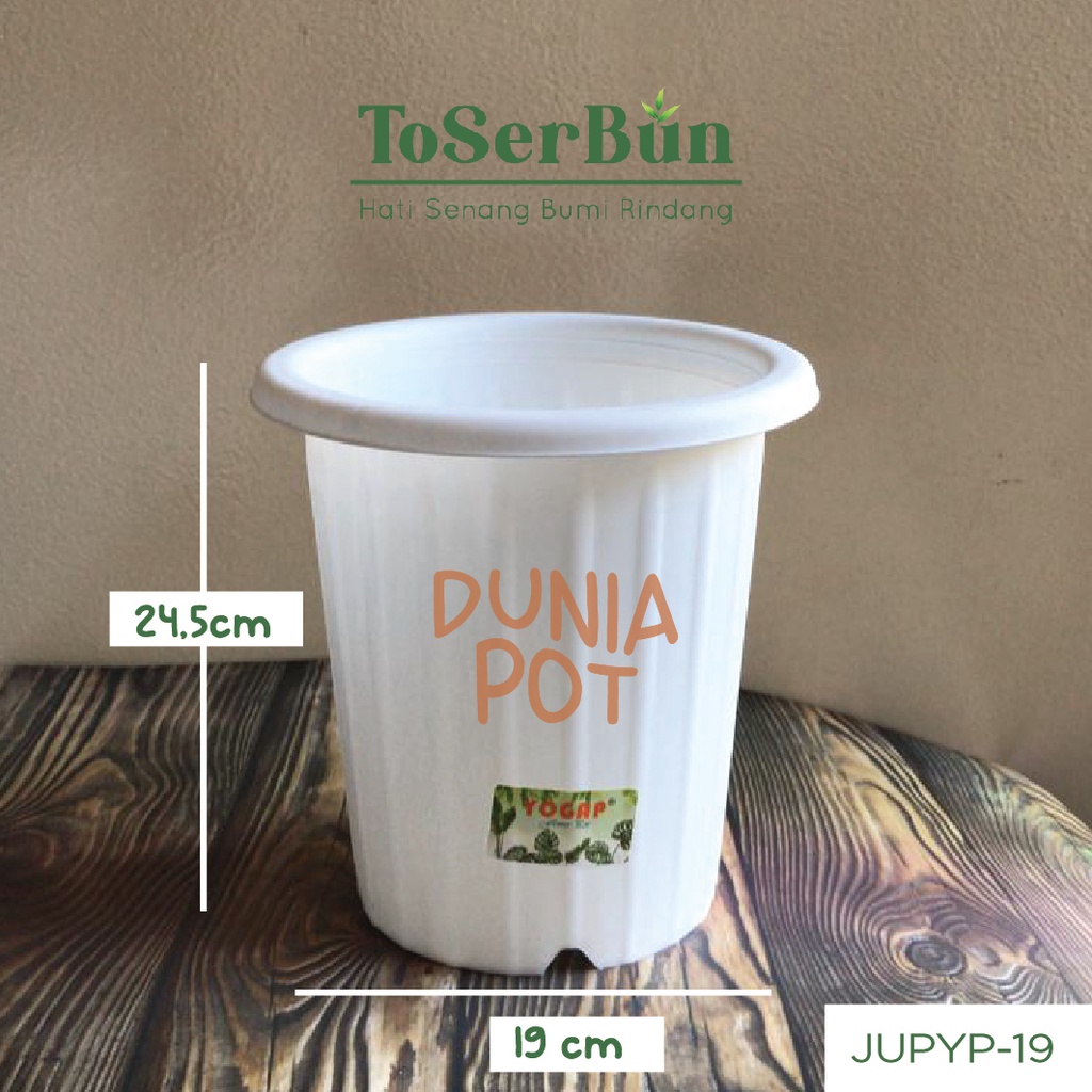 Pot Yogap 19cm - Pot Tanaman Plastik