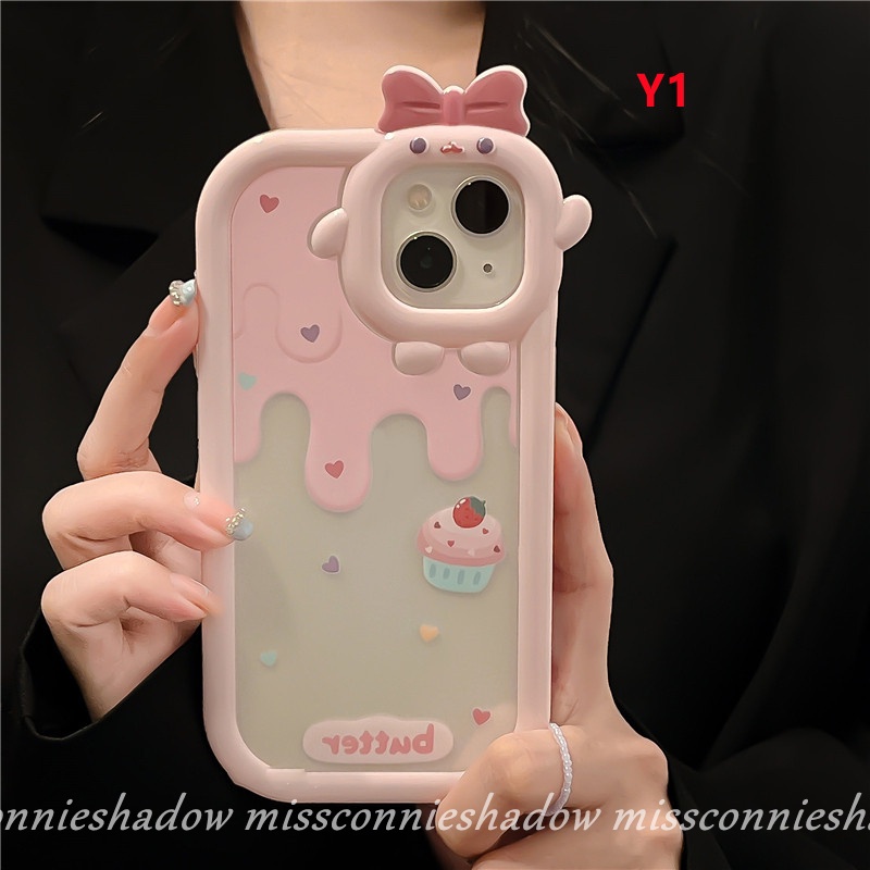 Soft Case Desain Kue Es Krim Strawberry Monster Untuk OPPO A17 A15 A15s A12 A7 A5s A35 A53 A9 A5 A54 A57 A74 A1K A95 A76 A96 A55 A16K A16 A16E A3s A31 A52 Az Azf 7n A3s