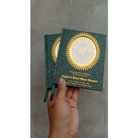 

Hardcover Custom nama + siku + rumbai 128 hvs