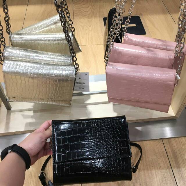 Tas Selempang bershka / Bershka sling bag basic croco