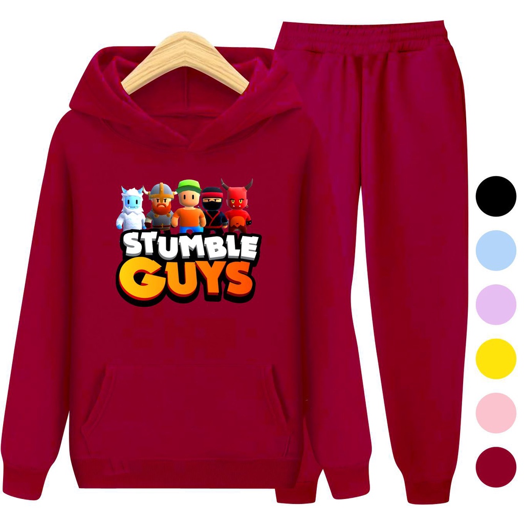 Setelan Sweater Anak + Celana STUMBLE GUYS 02 / Set Sweater Hoodie Anak Laki - Laki Perempuan Kekinian Viral Terbaru