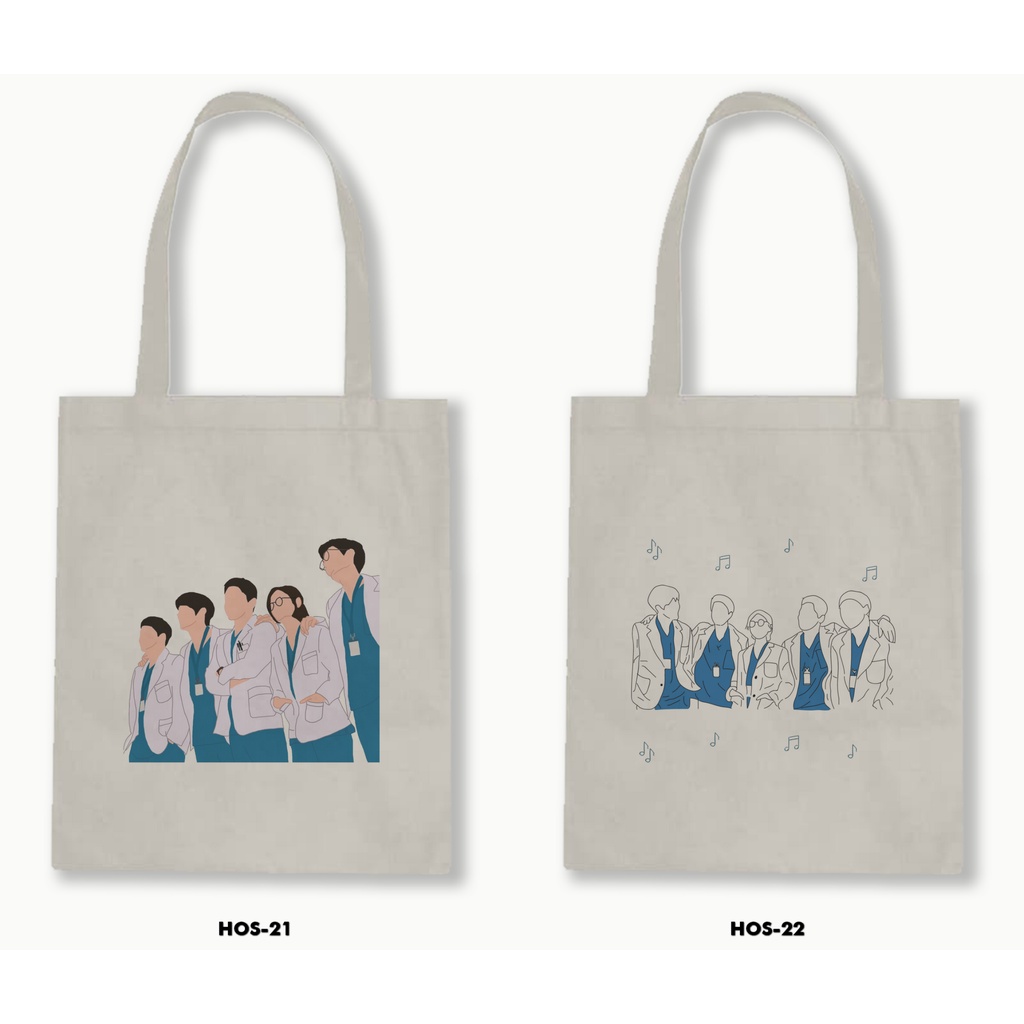 TOTE BAG BLACU - HOSPITAL PLAYLIST /DRAKOR NETFLIX 02