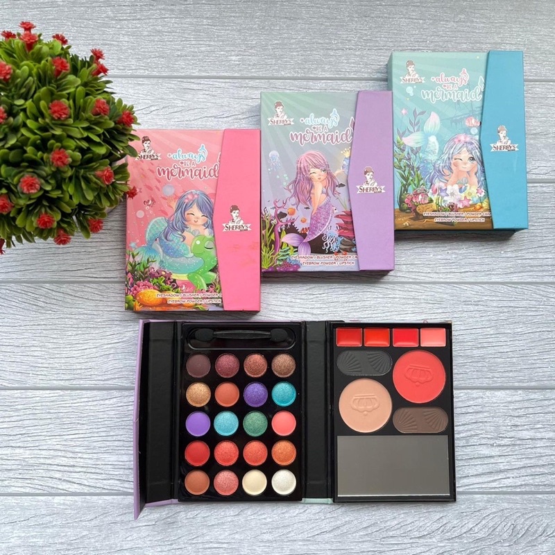 [BPOM] SHERBY Make Up Pallete Shadow bentuk Dompet Brilliant Series / kosmetik / eyeshadow