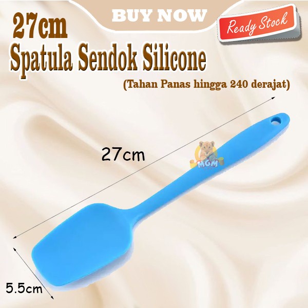 Spatula SENDOK FULL silikon 27cm Silicone warna Tahan Panas Heat Resis