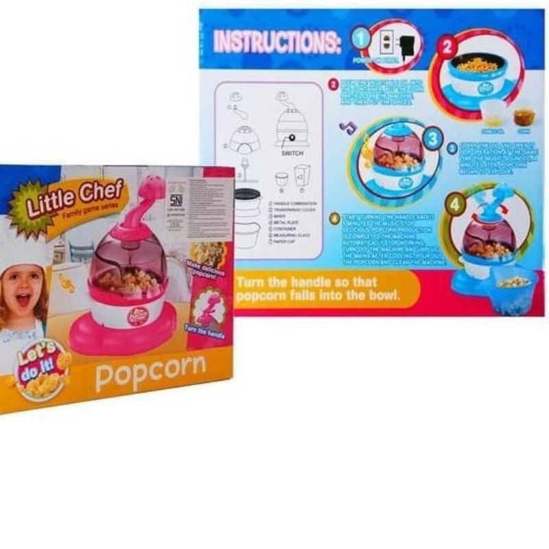 Little Chef Popcorn Maker Mainan Anak Pembuat Pop corn
