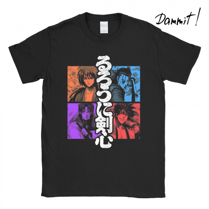 Baju Kaos Ruroni Kenshin Squad - Dammit90s