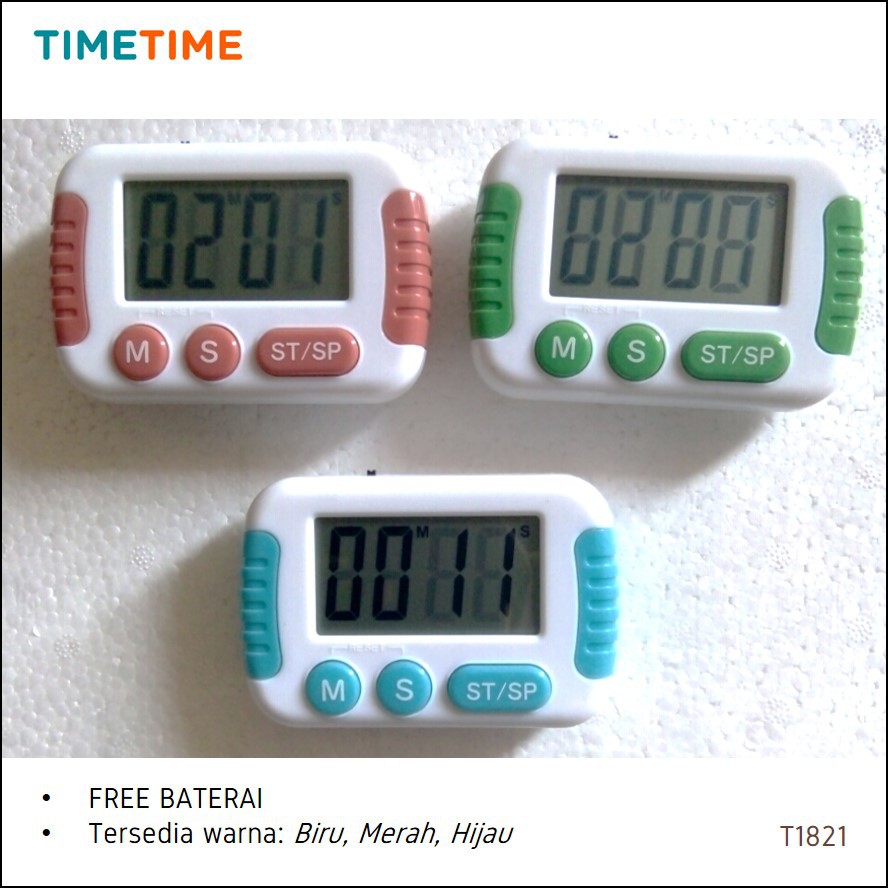 Timer Digital Kitchen Stopwatch Countdown Alarm Dapur Cooking Masak FREE BATERAI