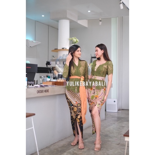 setelan Kebaya Bali Semi italy Norvina Premium Kartini