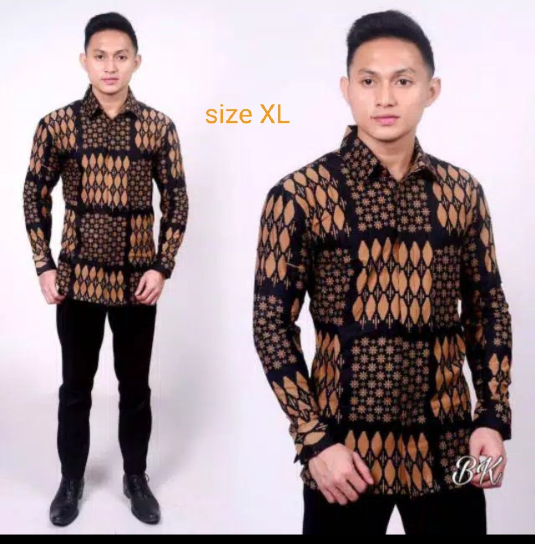 Kemeja Batik Pria Ppbtk07 Wsa04 Lengan Panjang /kemejapria/kemejabatik/batikpriabatikmodern