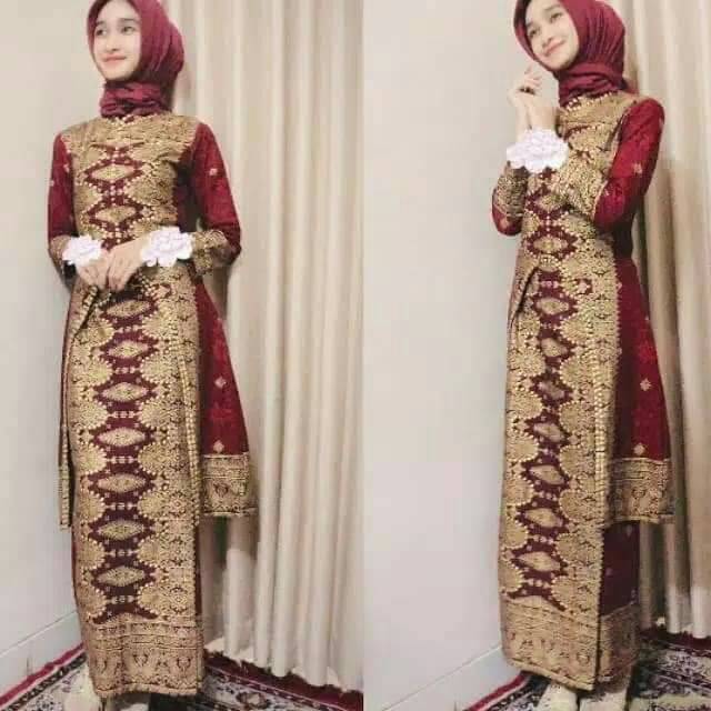 SETELAN ROK KURUNG U BAJU SONGKET PALEMBANG BAJU COUPLE KURUNG SONGKET PALEMBANG