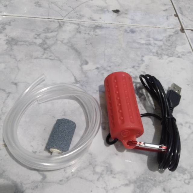 Aerator usb power bank untuk memancing dan aquarium