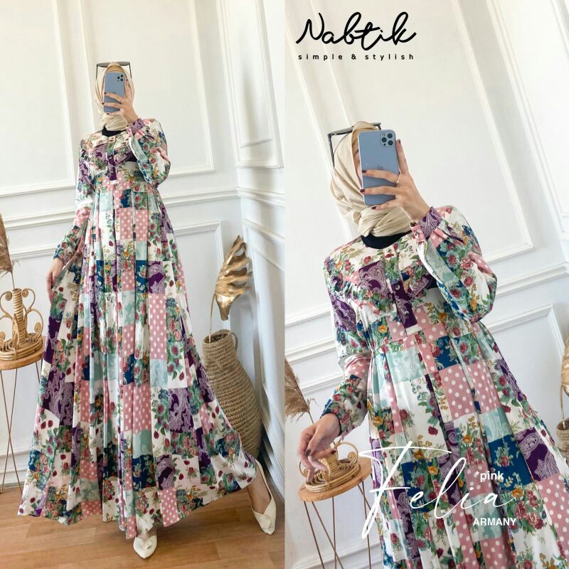 FELIA &amp; SALWA Maxi Dress Ori by Nabtik